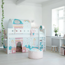 White 90x200cm Upphækkað