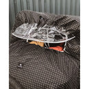 Regnplast twin með endurskyni, skyggni og rennilás