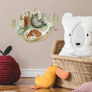 Refur & vinir -Sjálflímandi veggmyndir