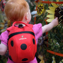 Barna bakpoki með beisli og öryggisól   "Ladybird"
