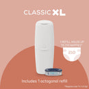 Angelcare XL  bleyjufata með 4× 210 stk áfyllingum.