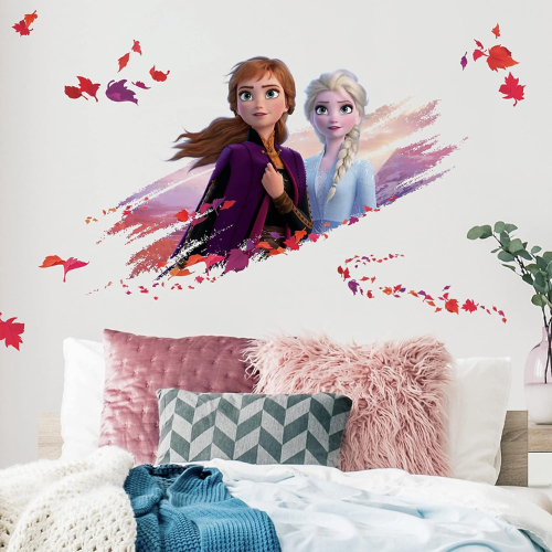 Frozen Elsa & Anna. Sjálflímandi veggmyndir