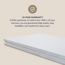 Lagskipt Svamp og Latexdýna "BLOOM"  90x200x16cm