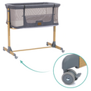 Hliðarúm á hjólum m/dýnu