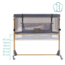 Hliðarúm á hjólum m/dýnu