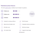 Ungbarnadýna 60x120cm - Octasmart