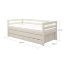 Classic 90x200 - Hvíttað