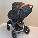 Regnplast með endurskyni, skyggni og rennilás