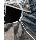 Regnplast með endurskyni, skyggni og rennilás