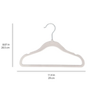 Velúr herðatré - 15 stk