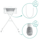 Baðbalastandur með fellanlegum bala.