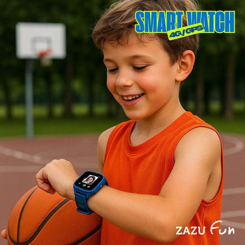 Fun Snjallúr 4G/GPS - Fyrir myndsímtal blátt