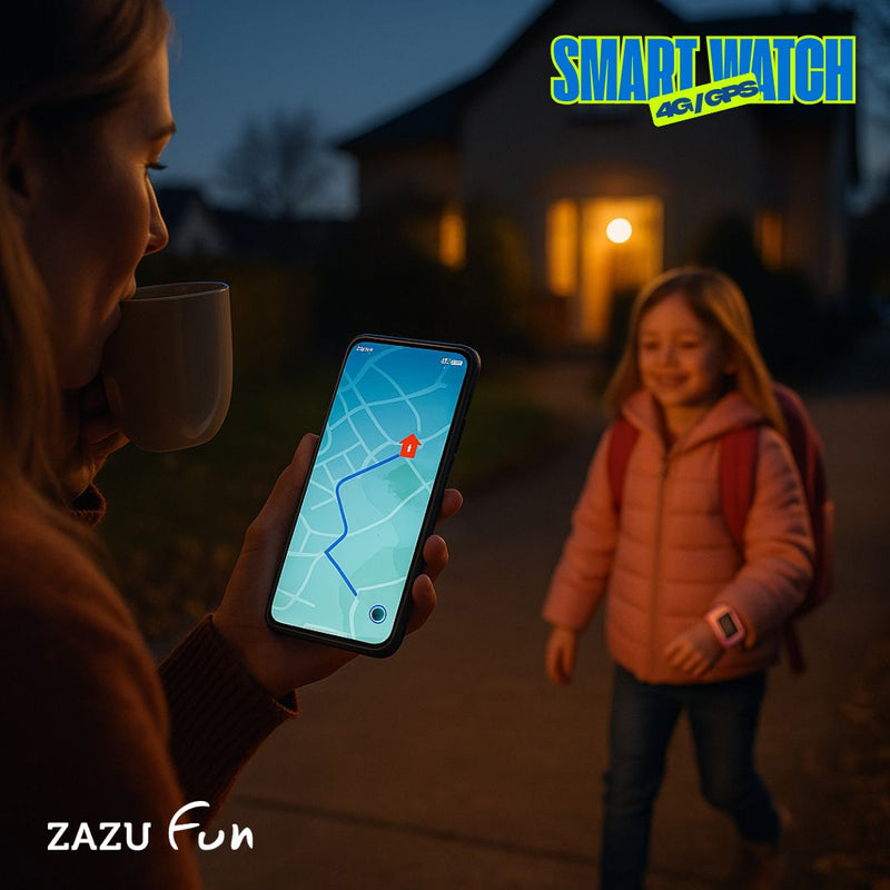 Fun Snjallúr 4G/GPS - Fyrir myndsímtal bleikt