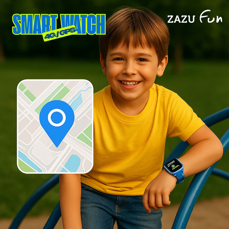 Fun Snjallúr 4G/GPS - Fyrir myndsímtal blátt