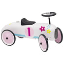 Sparkbíll - hvítur/bleikur