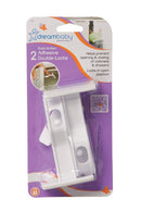 Skápa & skúffulæsingar með stoppara 2/pk