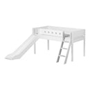 White 90x200 - Upphækkað með rennibraut