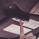 Aftursætisspegill með ljósi