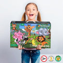 Segulkubbar - Happy Zoo - 83 stk