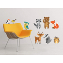 Skógardýr - 9 stk. Sjálflímandi veggmyndir