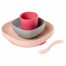 Borðbúnaðarsett - Diskur, Skál, Glas og Skeið