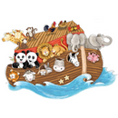 Örkin hans Nóa - 62 x 89cm. Sjálflímandi veggmyndir