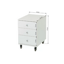 Skúffueining á hjólum 34x51