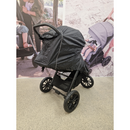 Regnplast með endurskyni, skyggni og rennilás