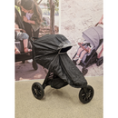 Regnplast með endurskyni, skyggni og rennilás