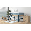 Popsicle 90x200cm -  með skrifborði og hillueiningum