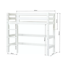 ECO Luxury 70x160cm Milli hátt Svansvottað