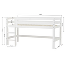 ECO Luxury 90x200cm - Hálf hátt Svansvottað