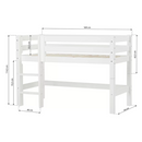 ECO Luxury 70x160cm Upphækkað Svansvottað