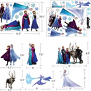 Frozen - 15 stk. Sjálflímandi veggmyndir