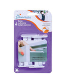 Læsing á skápa og skúffur - Þarf ekki að skrúfa x 4stk/pk