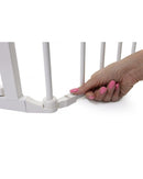 Framlenging á Mayfair/Newport öryggishlið. Svart/hvítt