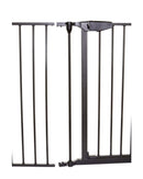 Framlenging á Mayfair/Newport öryggishlið. Svart/hvítt