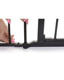 Framlenging á Mayfair/Newport öryggishlið. Svart/hvítt