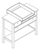 Skiptiborðsrammi fyrir kommóður stærð 55x11x68 cm.